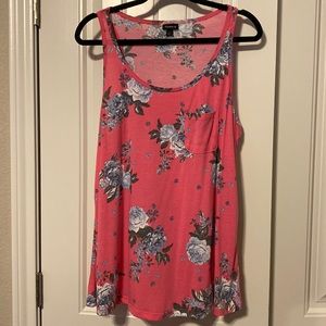 Torrid size 1 pink and lavender pocket tank